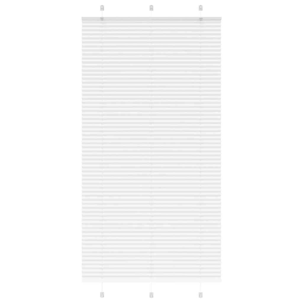 Pleated Blind White 110x200 cm Fabric Width 109.4 cm Polyester