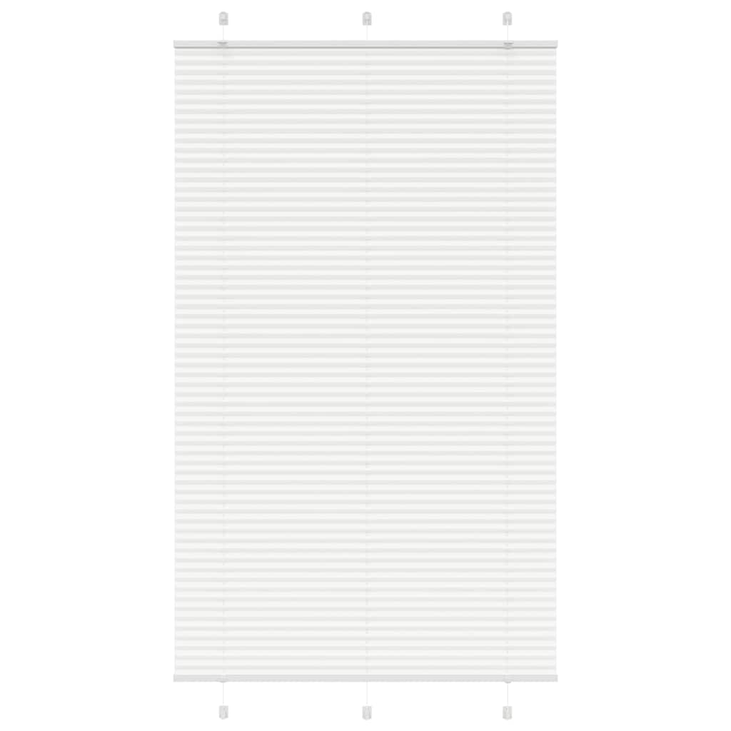 Pleated Blind White 120x200 cm Fabric Width 119.4 cm Polyester