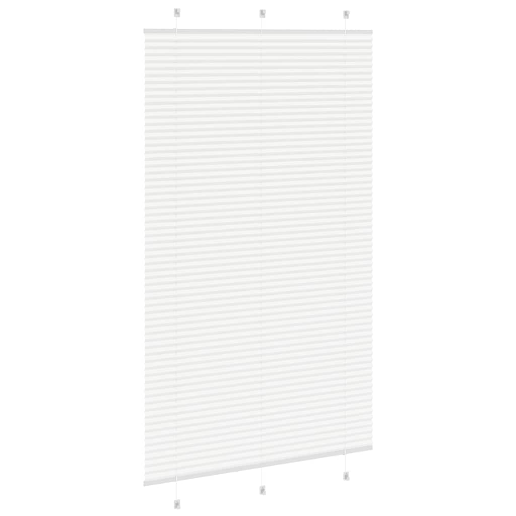 Pleated Blind White 120x200 cm Fabric Width 119.4 cm Polyester