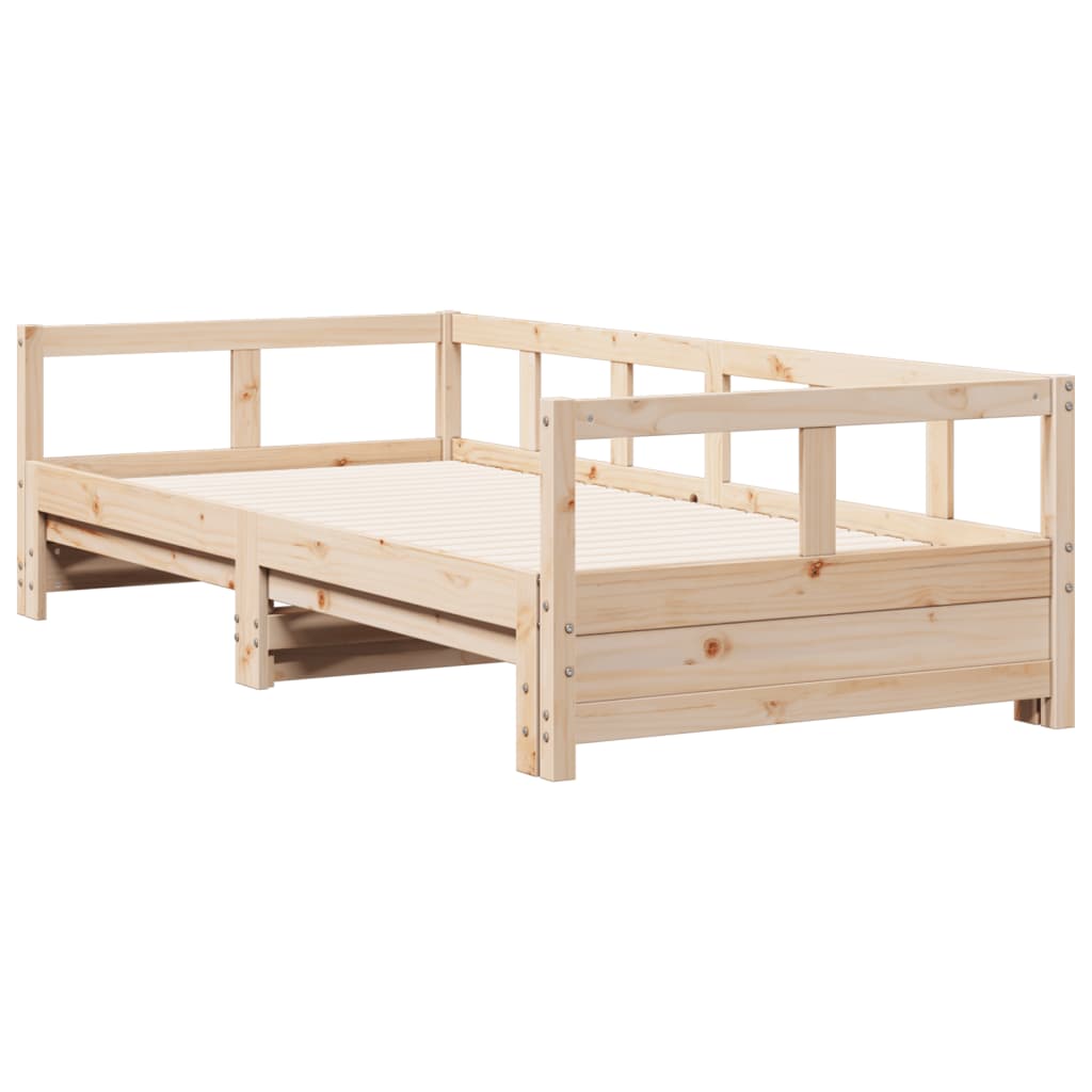 Daybed without Mattress 80x200 cm Solid Wood Pine