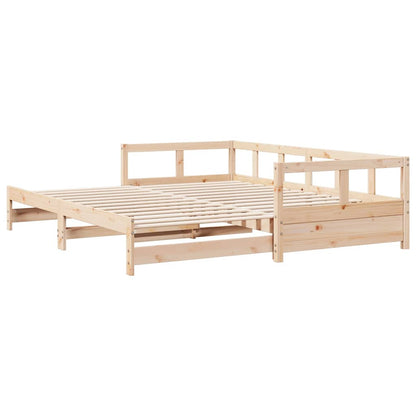 Daybed without Mattress 80x200 cm Solid Wood Pine