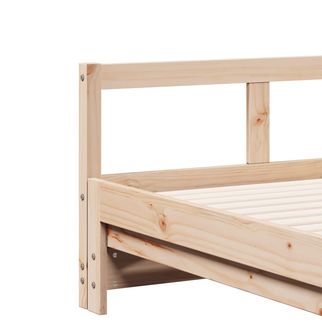 Daybed without Mattress 80x200 cm Solid Wood Pine