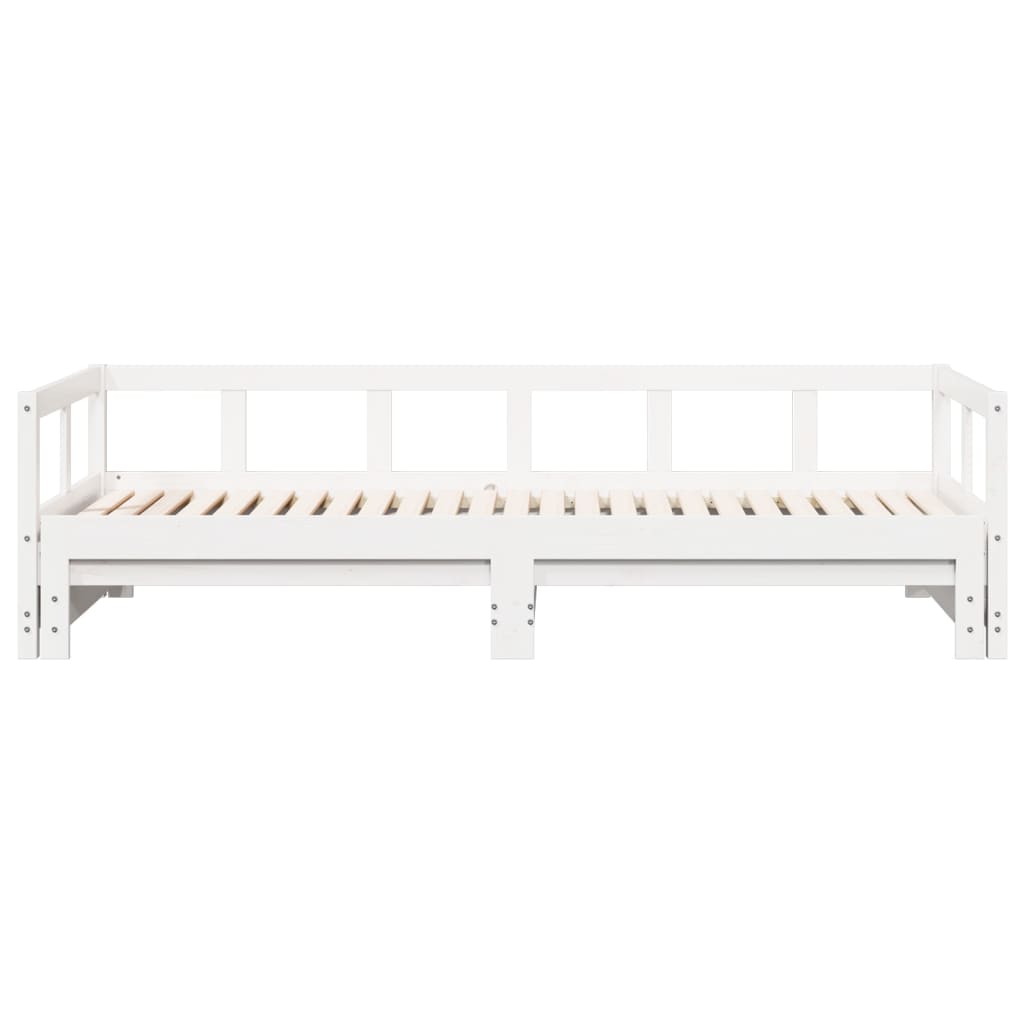 Daybed without Mattress White 80x200 cm Solid Wood Pine