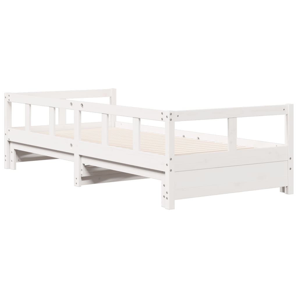 Daybed without Mattress White 80x200 cm Solid Wood Pine