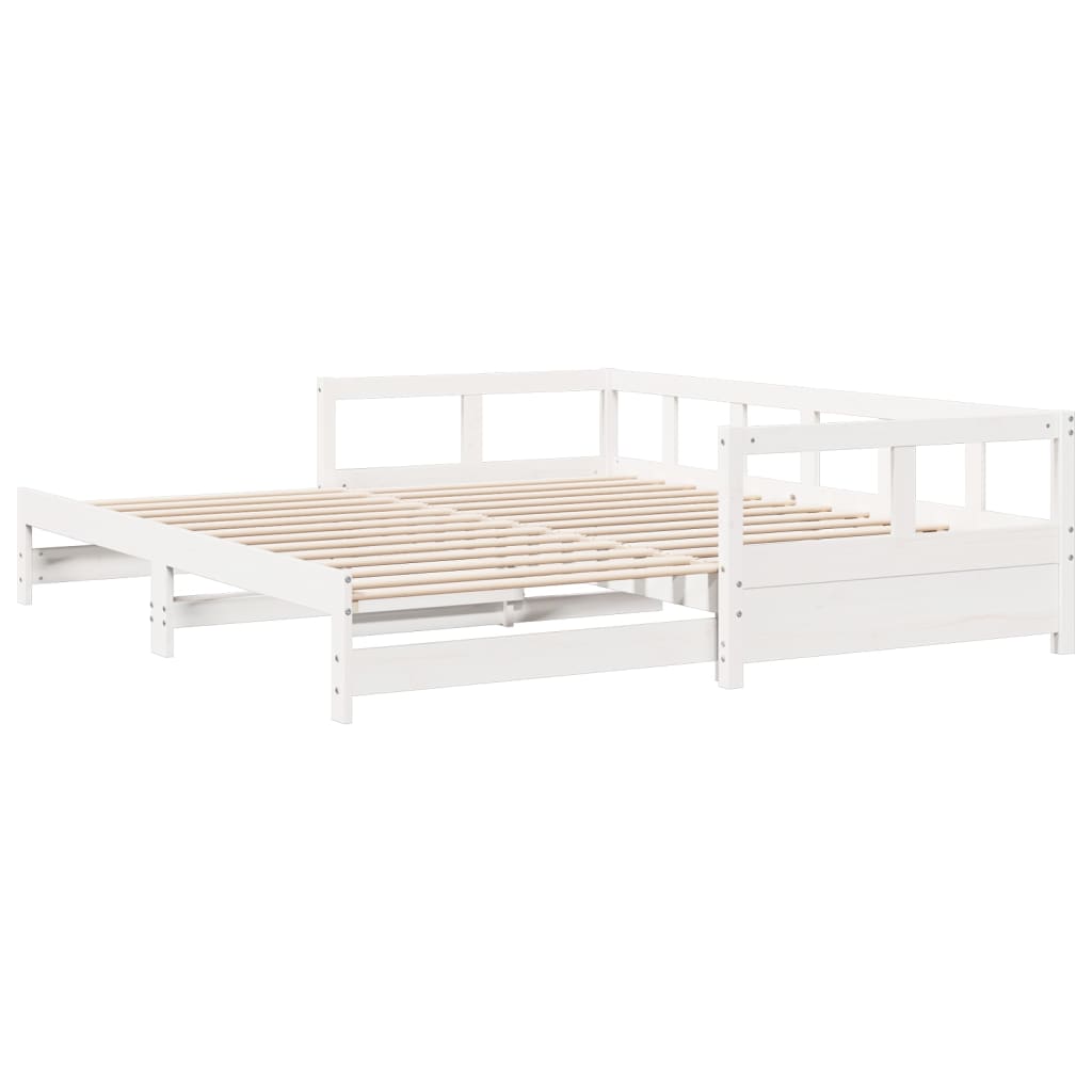 Daybed without Mattress White 80x200 cm Solid Wood Pine