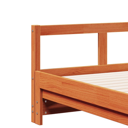 Daybed without Mattress Wax Brown 80x200 cm Solid Wood Pine