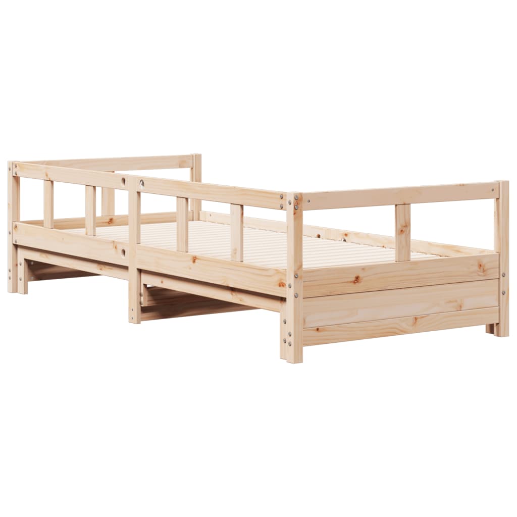 Daybed without Mattress 90x190 cm Solid Wood Pine