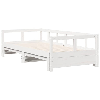 Daybed without Mattress White 90x190 cm Solid Wood Pine