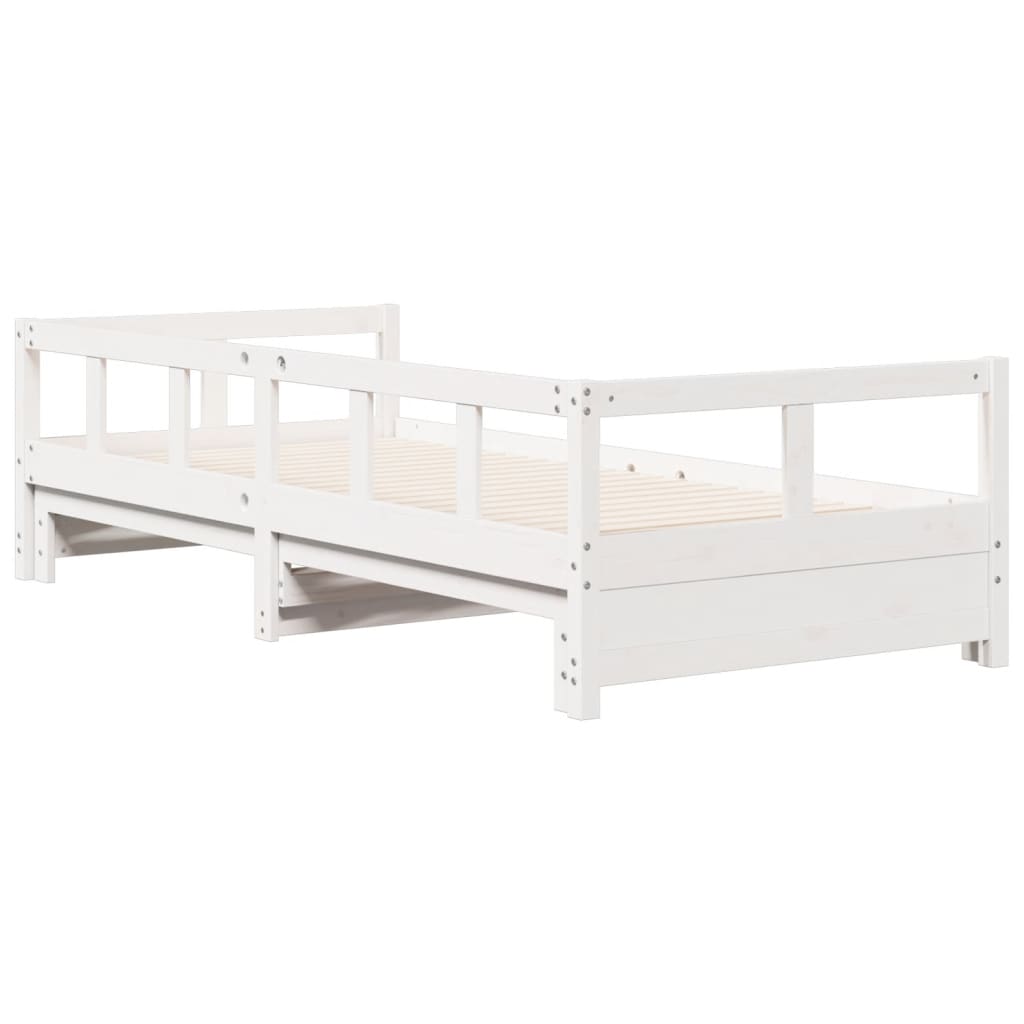 Daybed without Mattress White 90x190 cm Solid Wood Pine