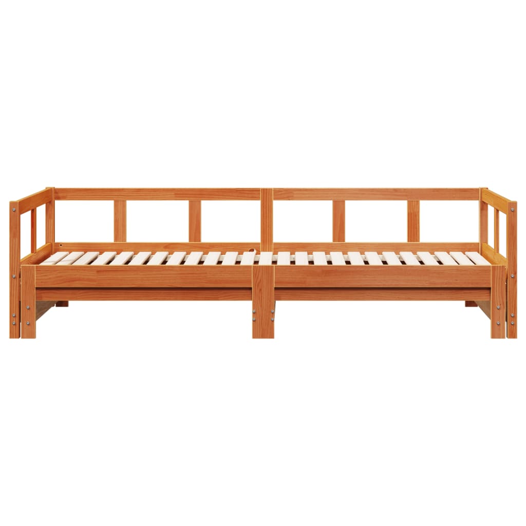 Daybed without Mattress Wax Brown 90x190 cm Solid Wood Pine