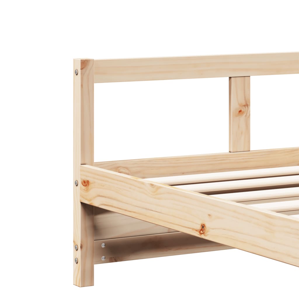 Daybed Natural 80x200 cm Solid Wood Pine