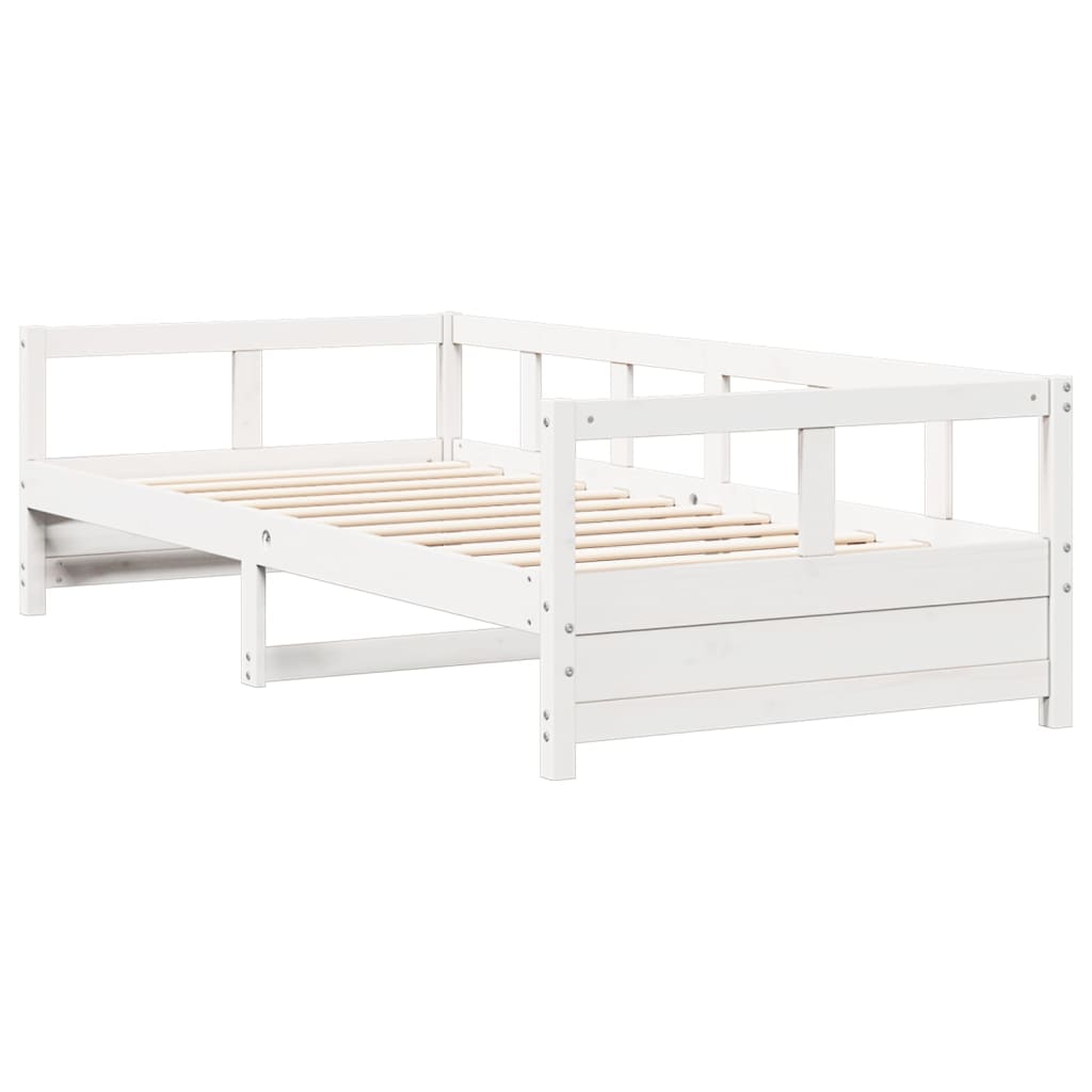 Daybed White 80x200 cm Solid Wood Pine