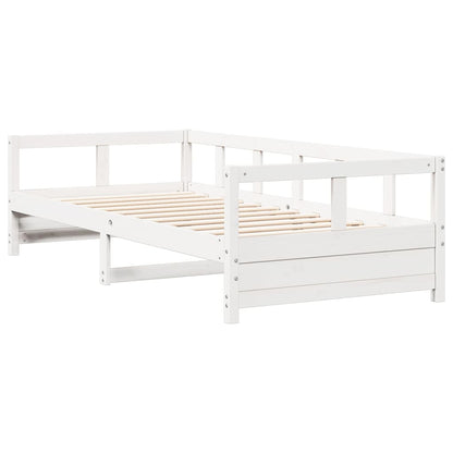 Daybed White 80x200 cm Solid Wood Pine