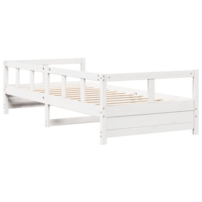 Daybed White 80x200 cm Solid Wood Pine