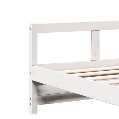 Daybed White 80x200 cm Solid Wood Pine