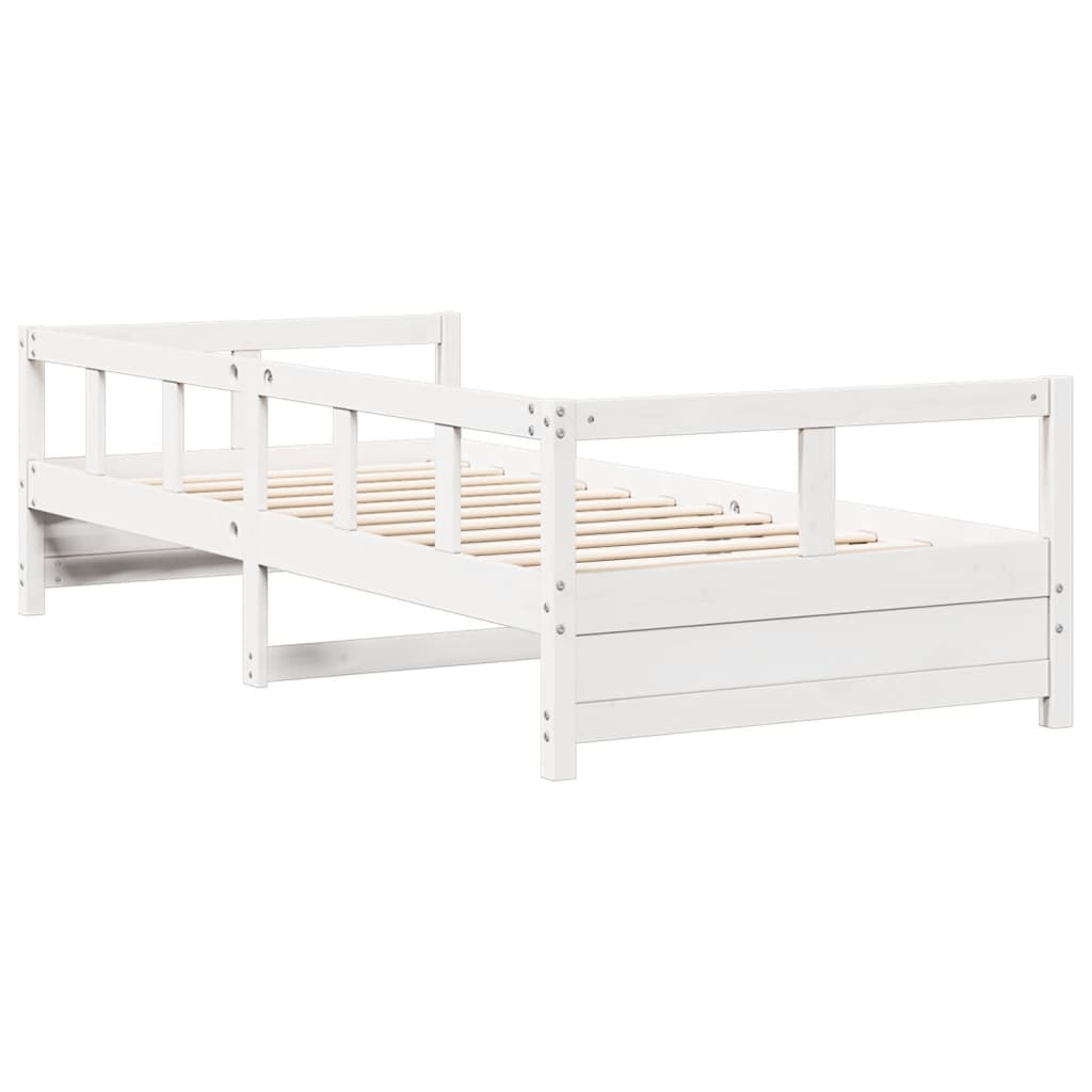 Daybed without Mattress White 90x200 cm Solid Wood Pine