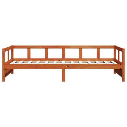 Daybed Wax Brown 90x200 cm Solid Wood Pine