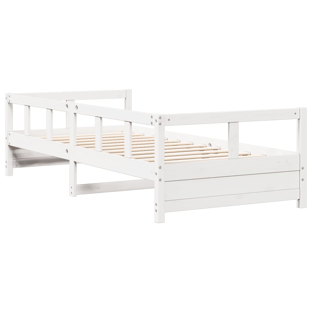 Daybed without Mattress White 90x190 cm Single Solid Wood Pine