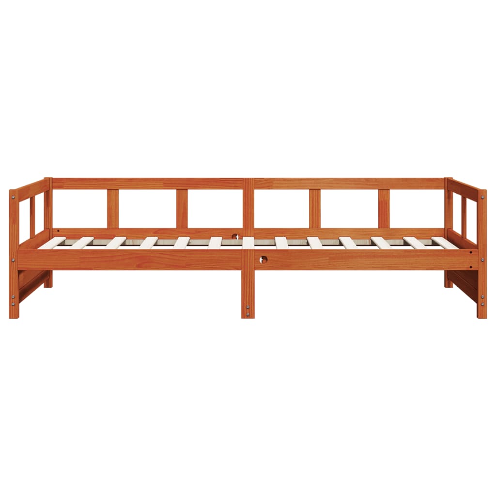 Daybed Wax Brown 90x190 cm Solid Wood Pine