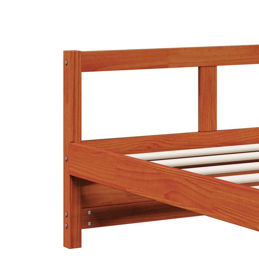 Daybed Wax Brown 90x190 cm Solid Wood Pine