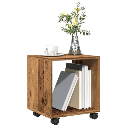 vidaXL Rolling Cabinet Old Wood 37x33x42.5 cm Engineered Wood