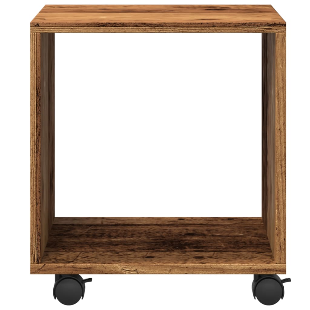 vidaXL Rolling Cabinet Old Wood 37x33x42.5 cm Engineered Wood