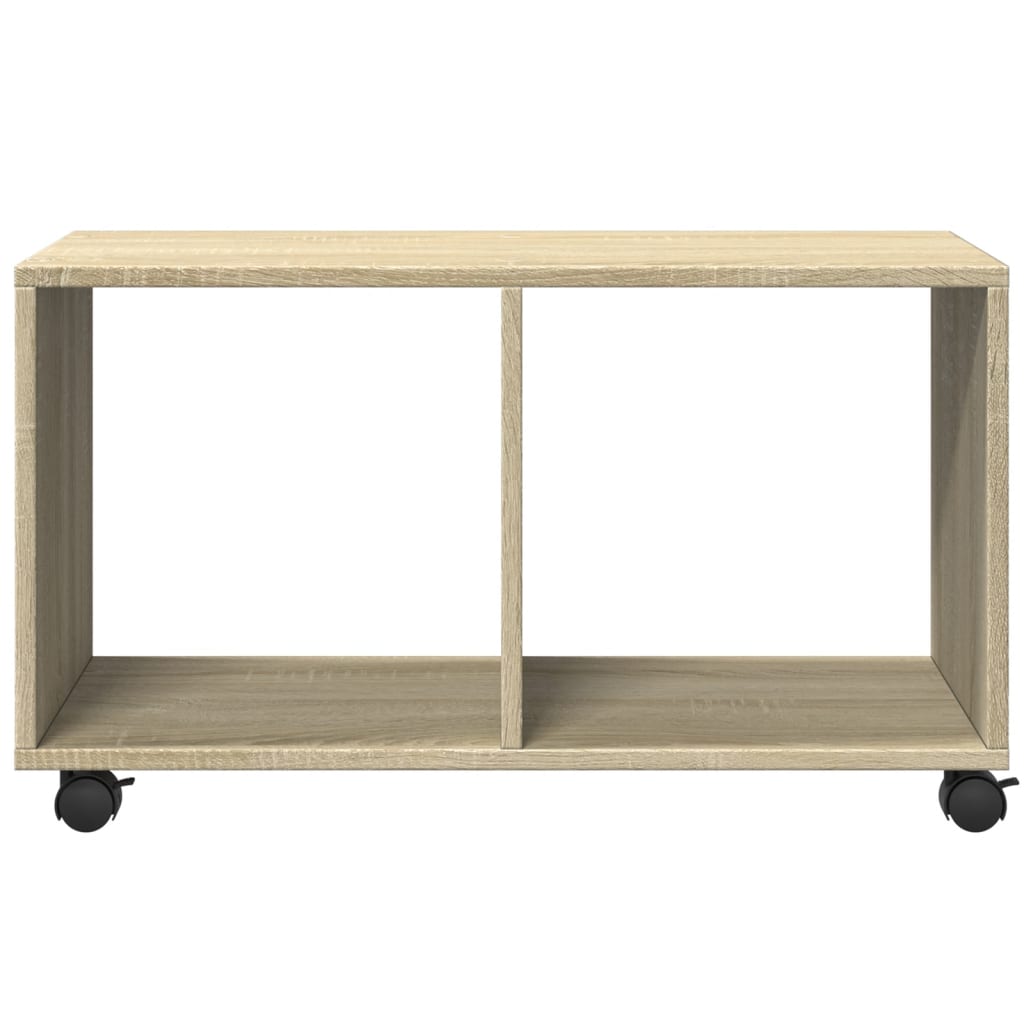 vidaXL Rolling Cabinet Sonoma Oak 72x33x42.5 cm Engineered Wood