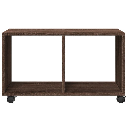 vidaXL Rolling Cabinet Brown Oak 72x33x42.5 cm Engineered Wood