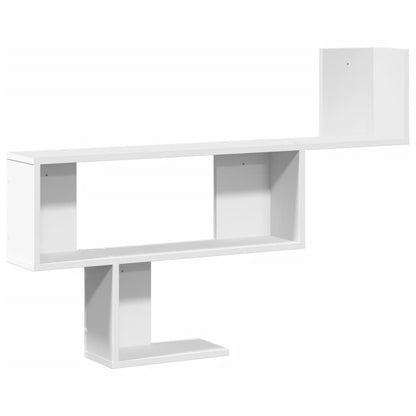 Wall Shelf White 100x15x70 cm Engineered Wood