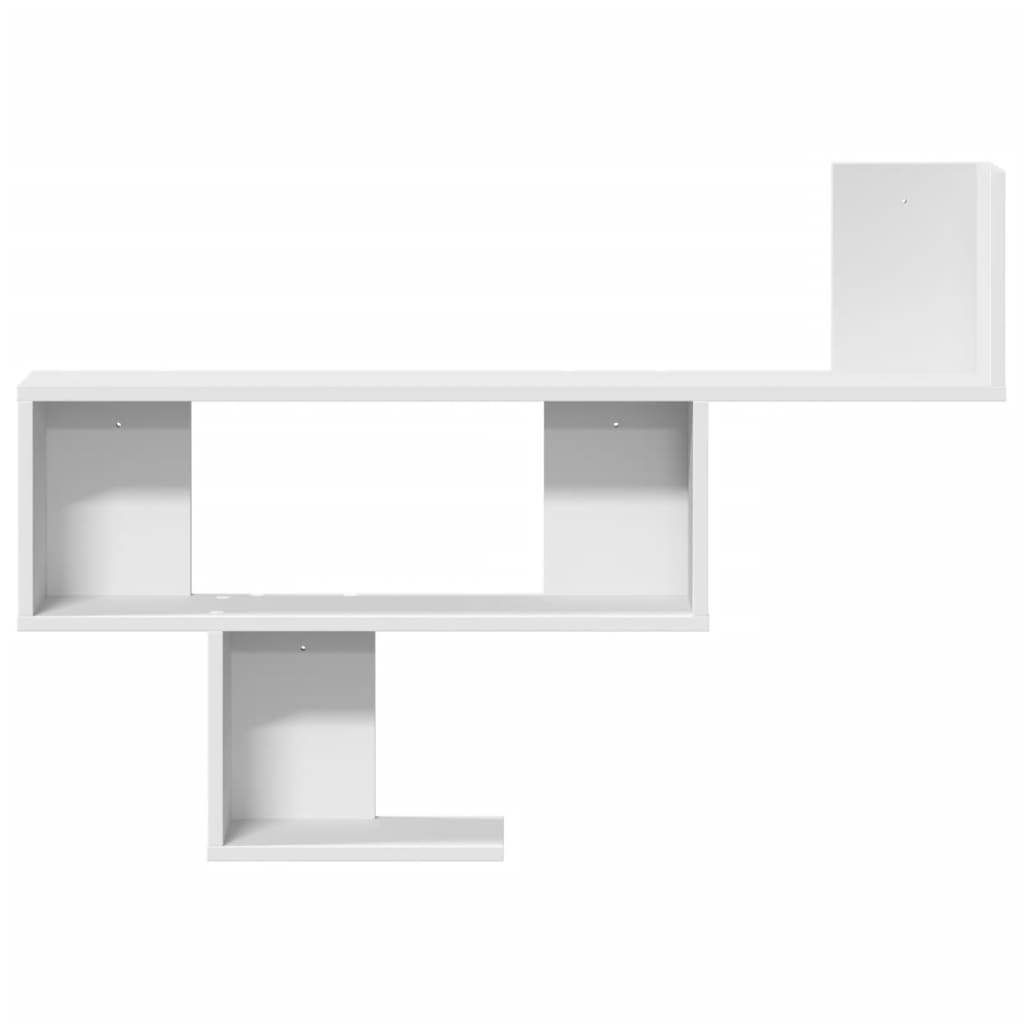 Wall Shelf White 100x15x70 cm Engineered Wood