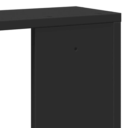 Wall Shelf Black 100x15x70 cm Engineered Wood