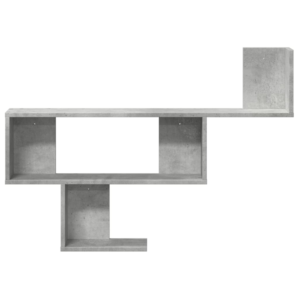 Wall Shelf Concrete Grey 100x15x70 cm Engineered Wood