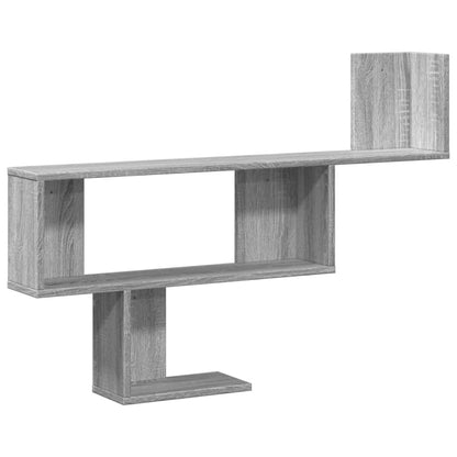 Wall Shelf Grey Sonoma 100x15x70 cm Engineered Wood