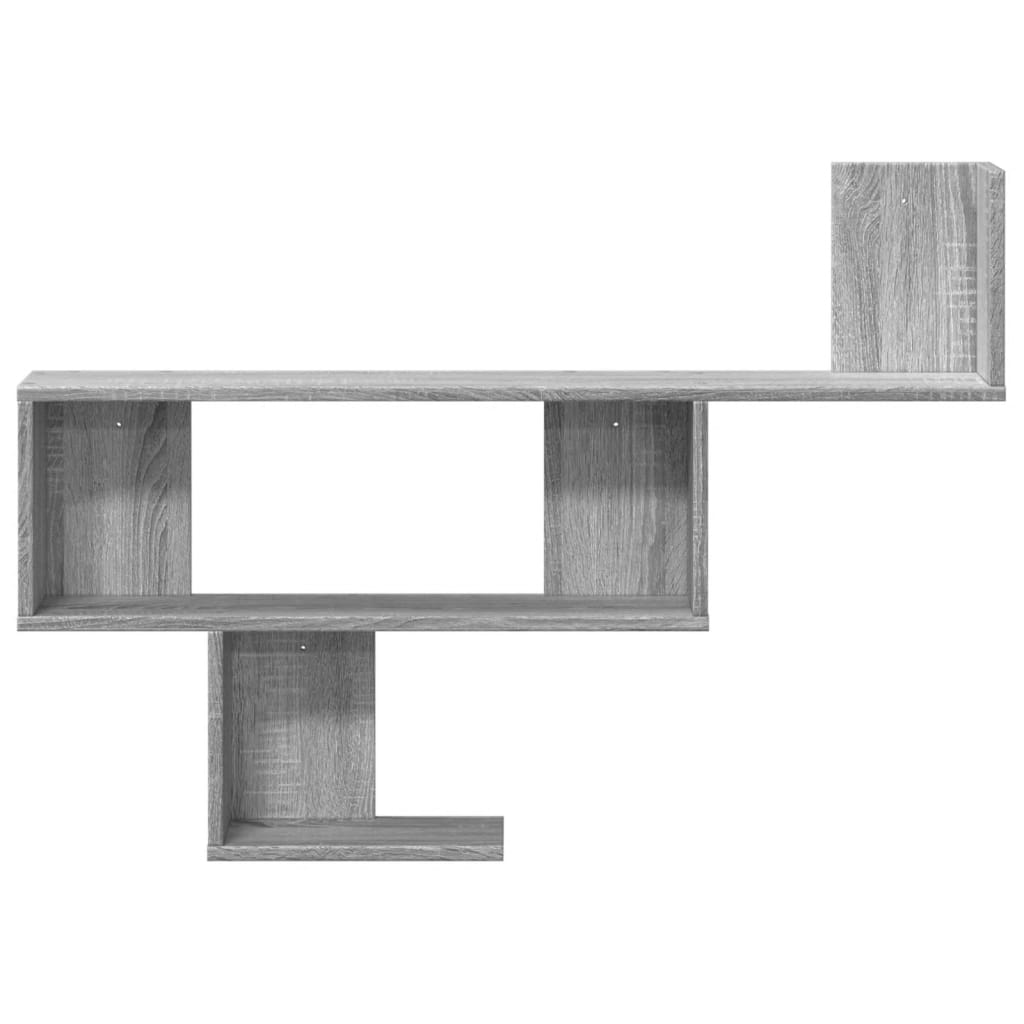 Wall Shelf Grey Sonoma 100x15x70 cm Engineered Wood