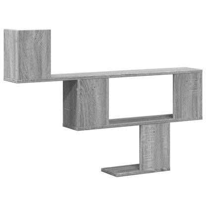 Wall Shelf Grey Sonoma 100x15x70 cm Engineered Wood