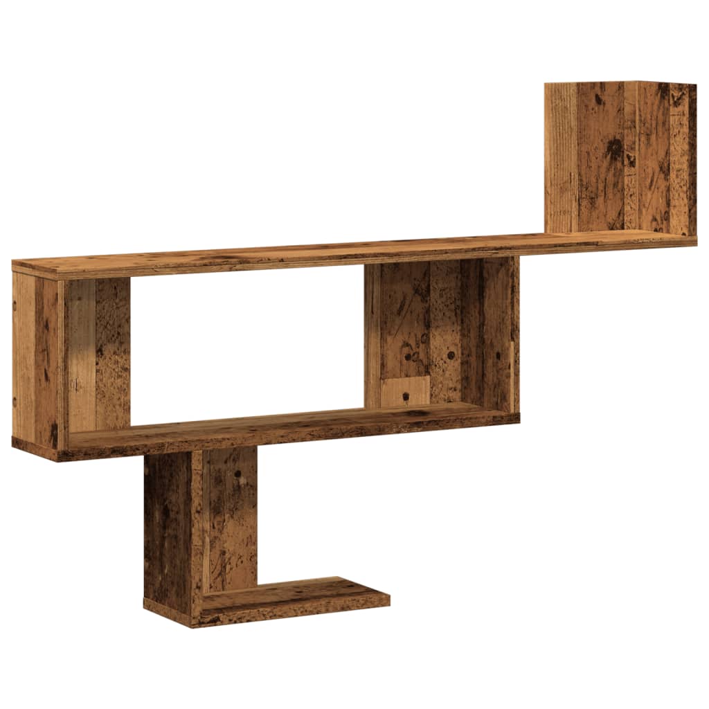 Wall Shelf Old Wood 100x15x70 cm Engineered Wood