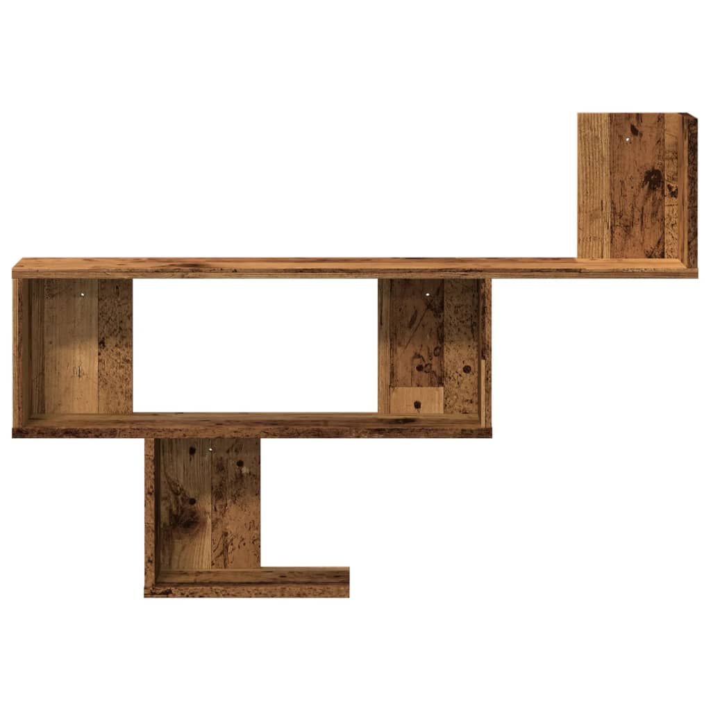 Wall Shelf Old Wood 100x15x70 cm Engineered Wood