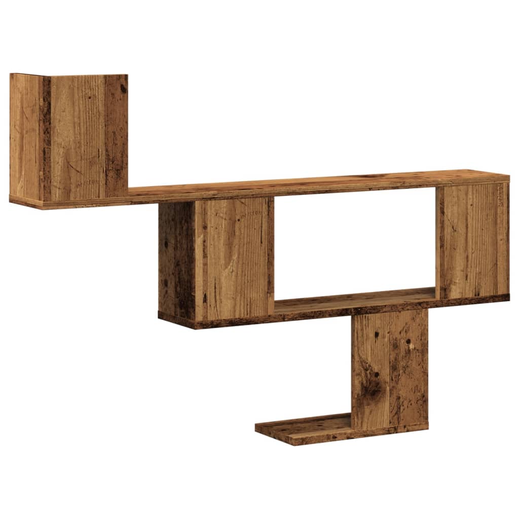 Wall Shelf Old Wood 100x15x70 cm Engineered Wood