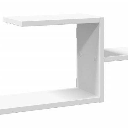 Wall Shelf White 104x15x49 cm Engineered Wood