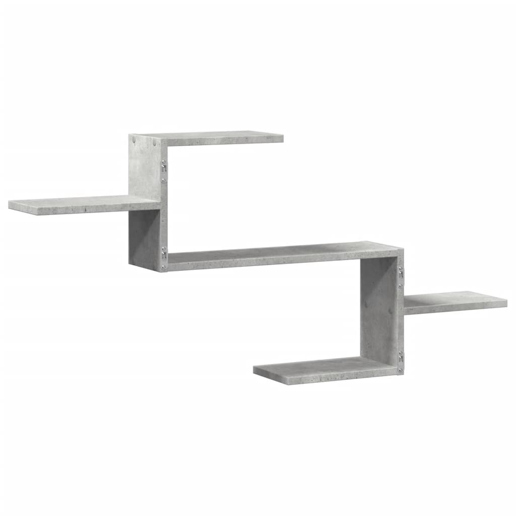 Wall Shelf Concrete Grey 104x15x49 cm Engineered Wood