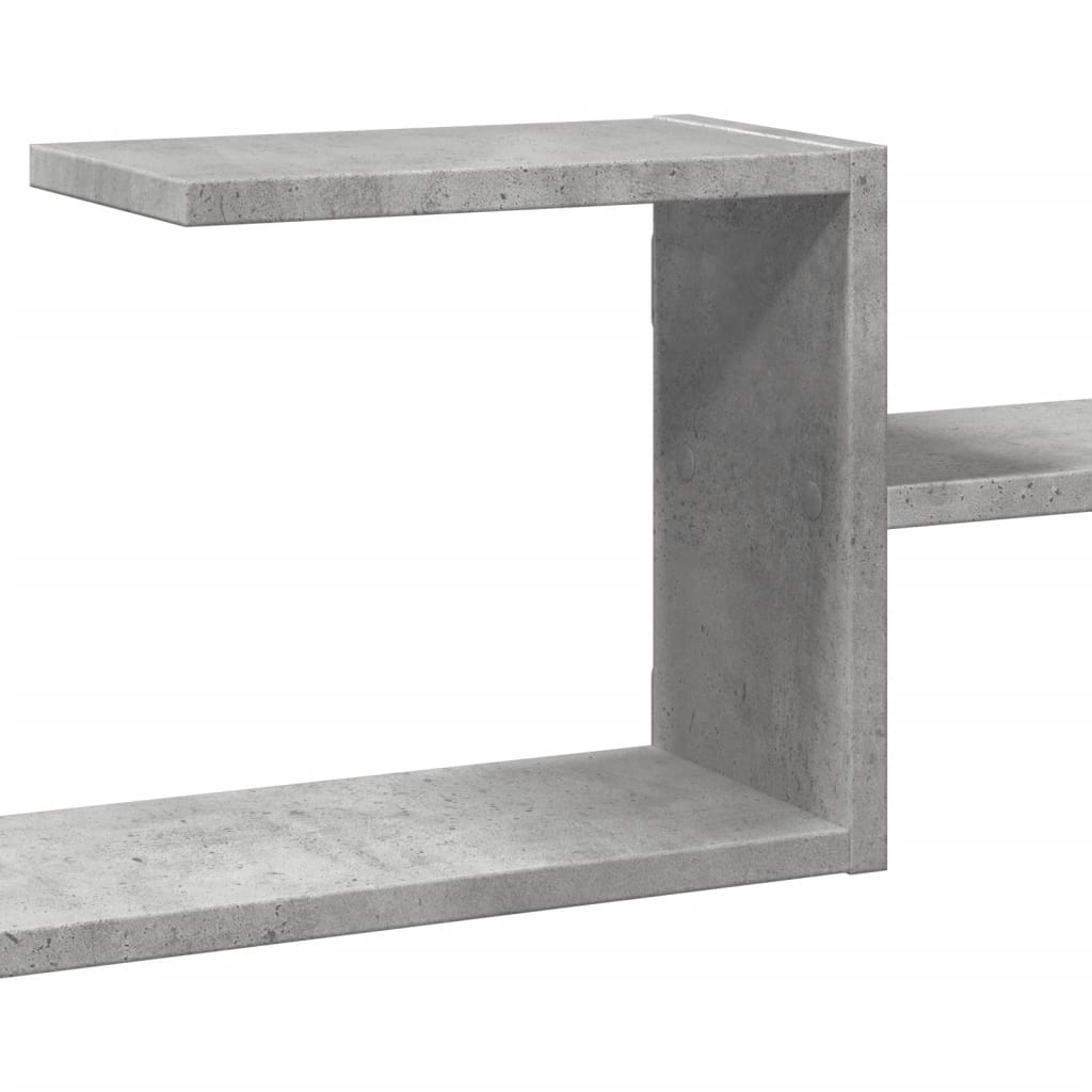 Wall Shelf Concrete Grey 104x15x49 cm Engineered Wood