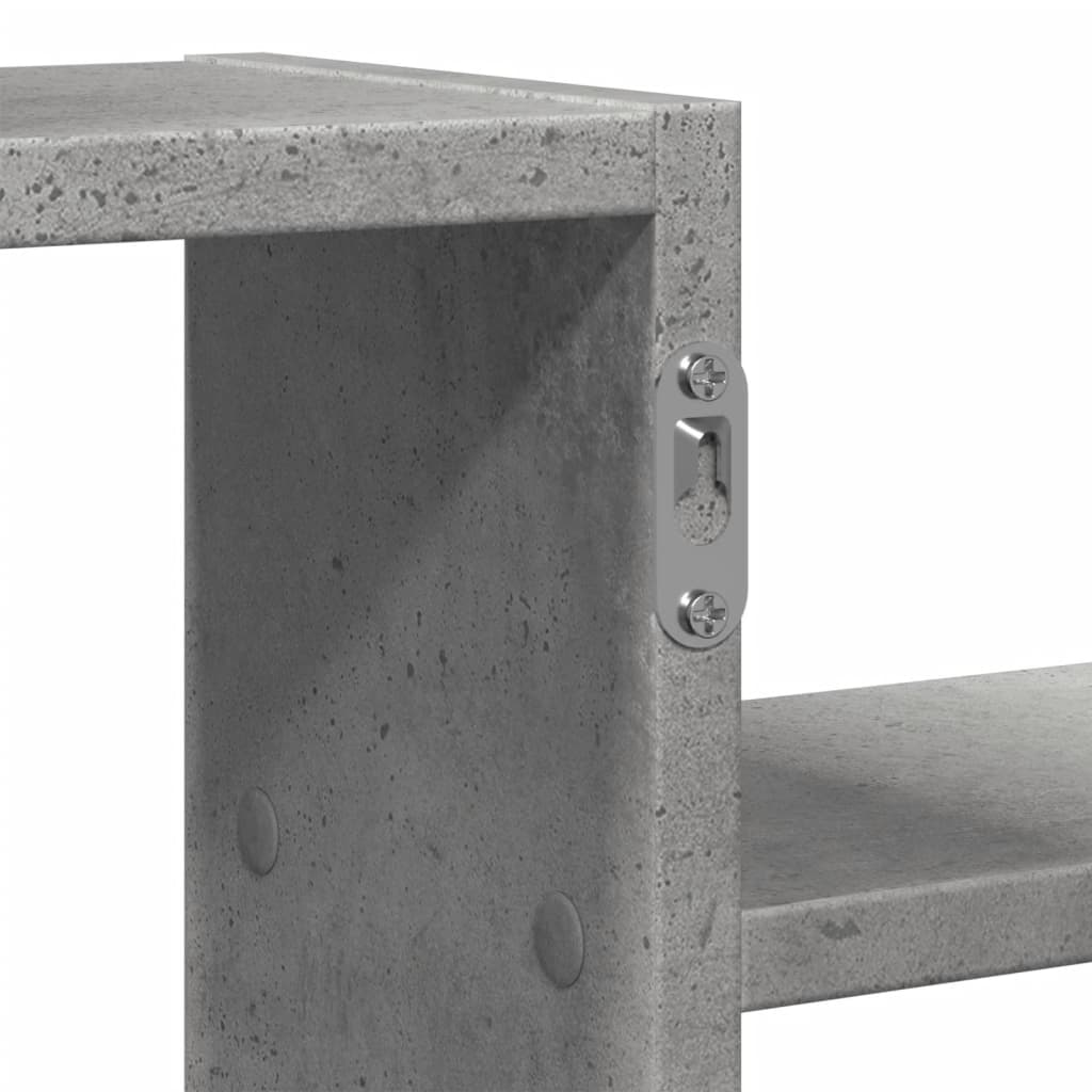 Wall Shelf Concrete Grey 104x15x49 cm Engineered Wood