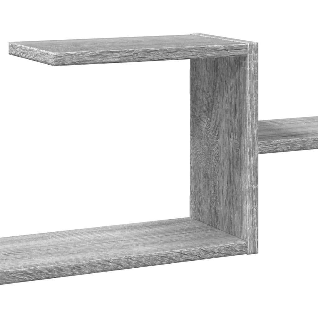 Wall Shelf Grey Sonoma 104x15x49 cm Engineered Wood