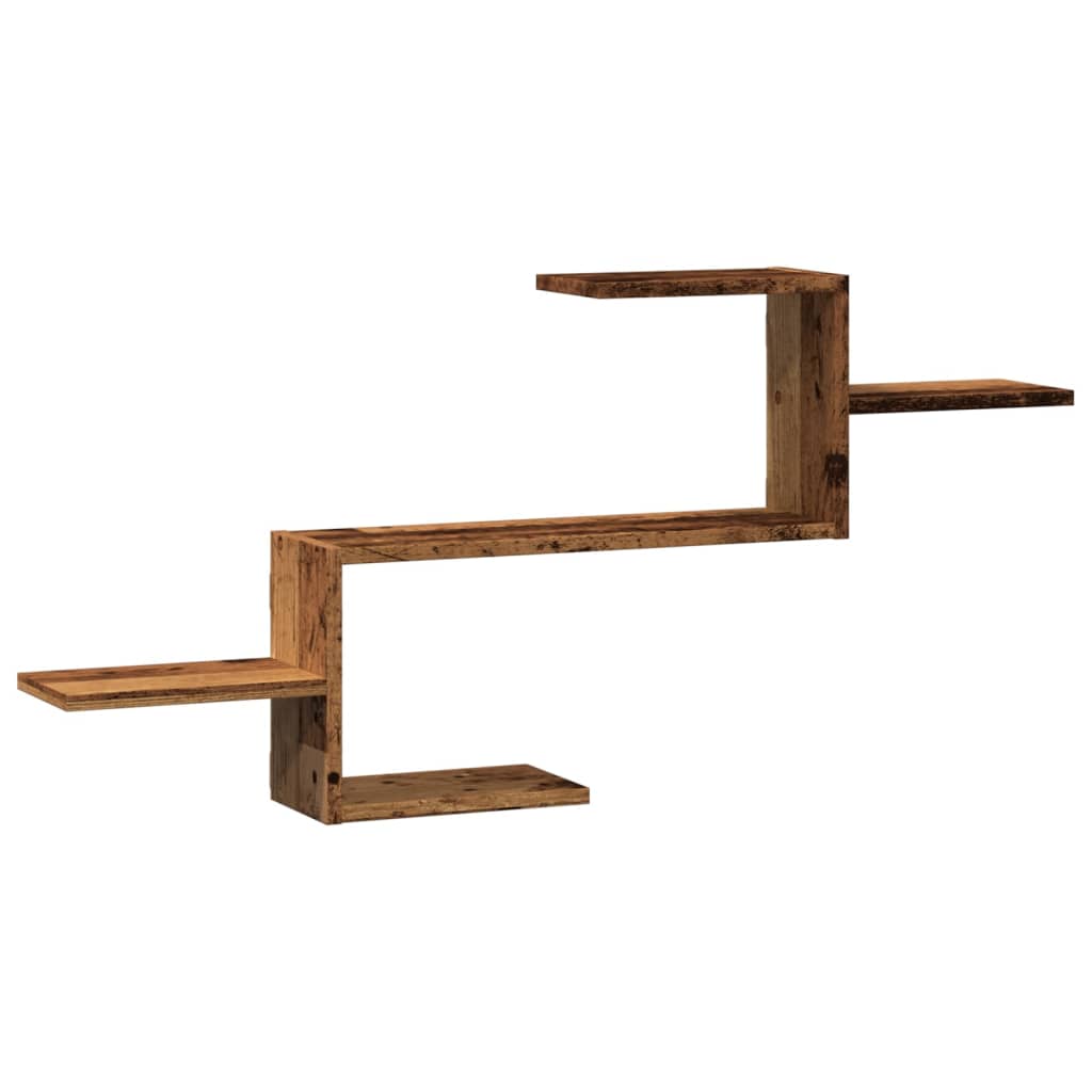 Wall Shelf Old Wood 104x15x49 cm Engineered Wood