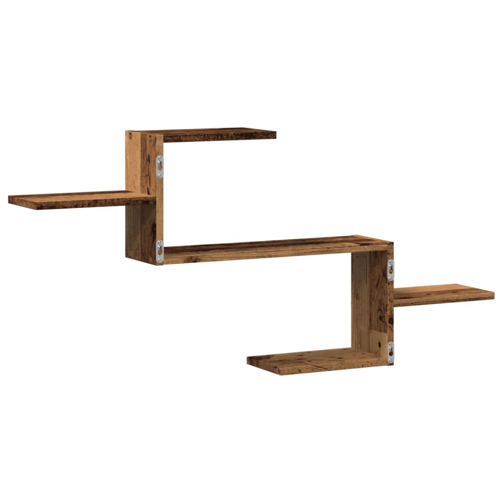 Wall Shelf Old Wood 104x15x49 cm Engineered Wood