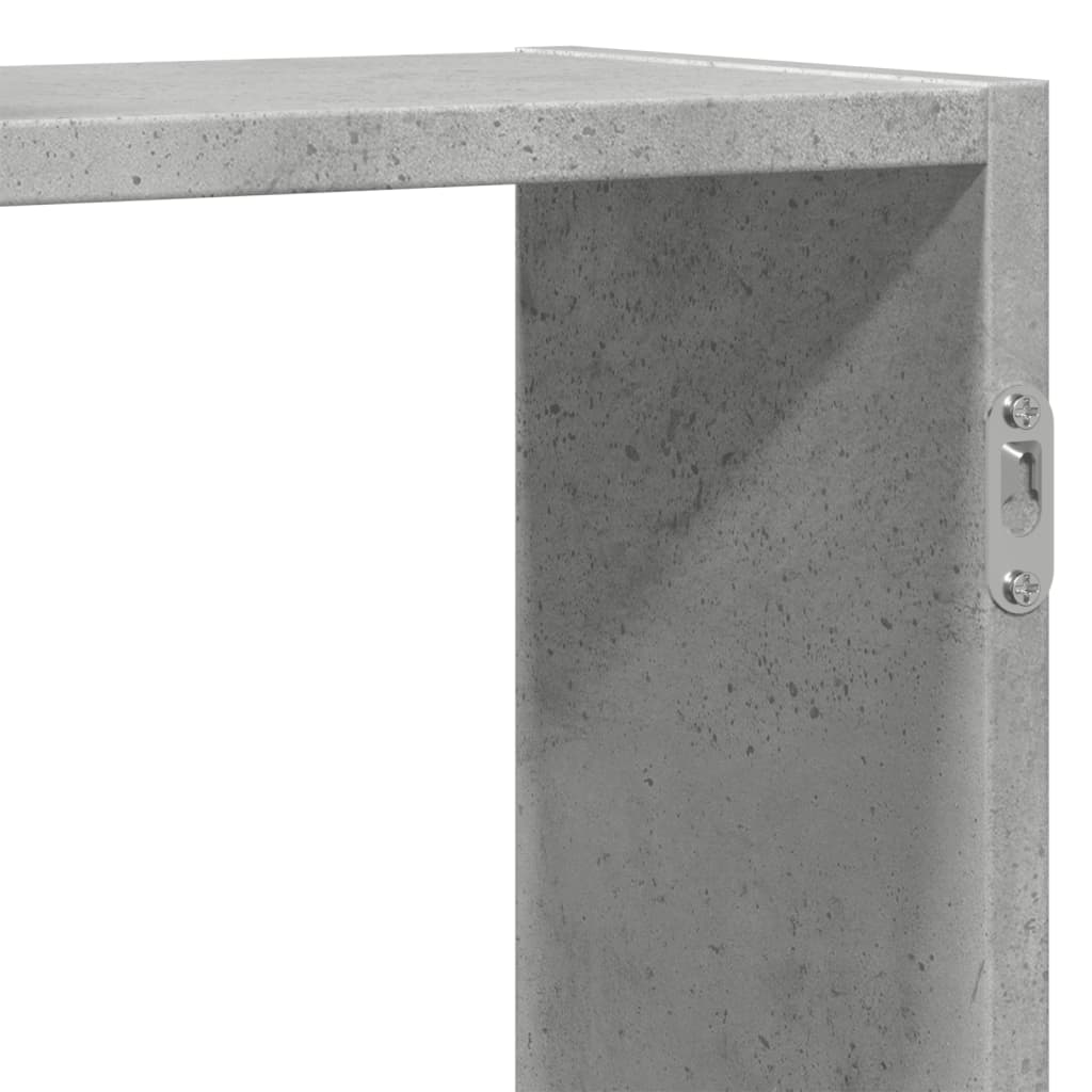 Wall Shelf Concrete Grey 159x18x65 cm Engineered Wood