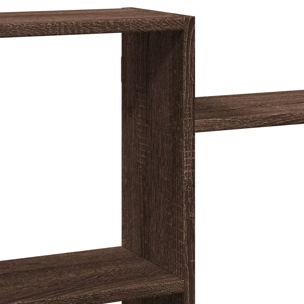 Wall Shelf Brown Oak 159x18x65 cm Engineered Wood