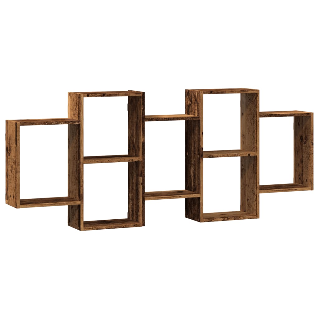 Wall Shelf Old Wood 159x18x65 cm Engineered Wood