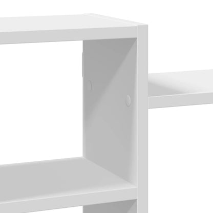 Wall Shelf White 129x18x42 cm Engineered Wood