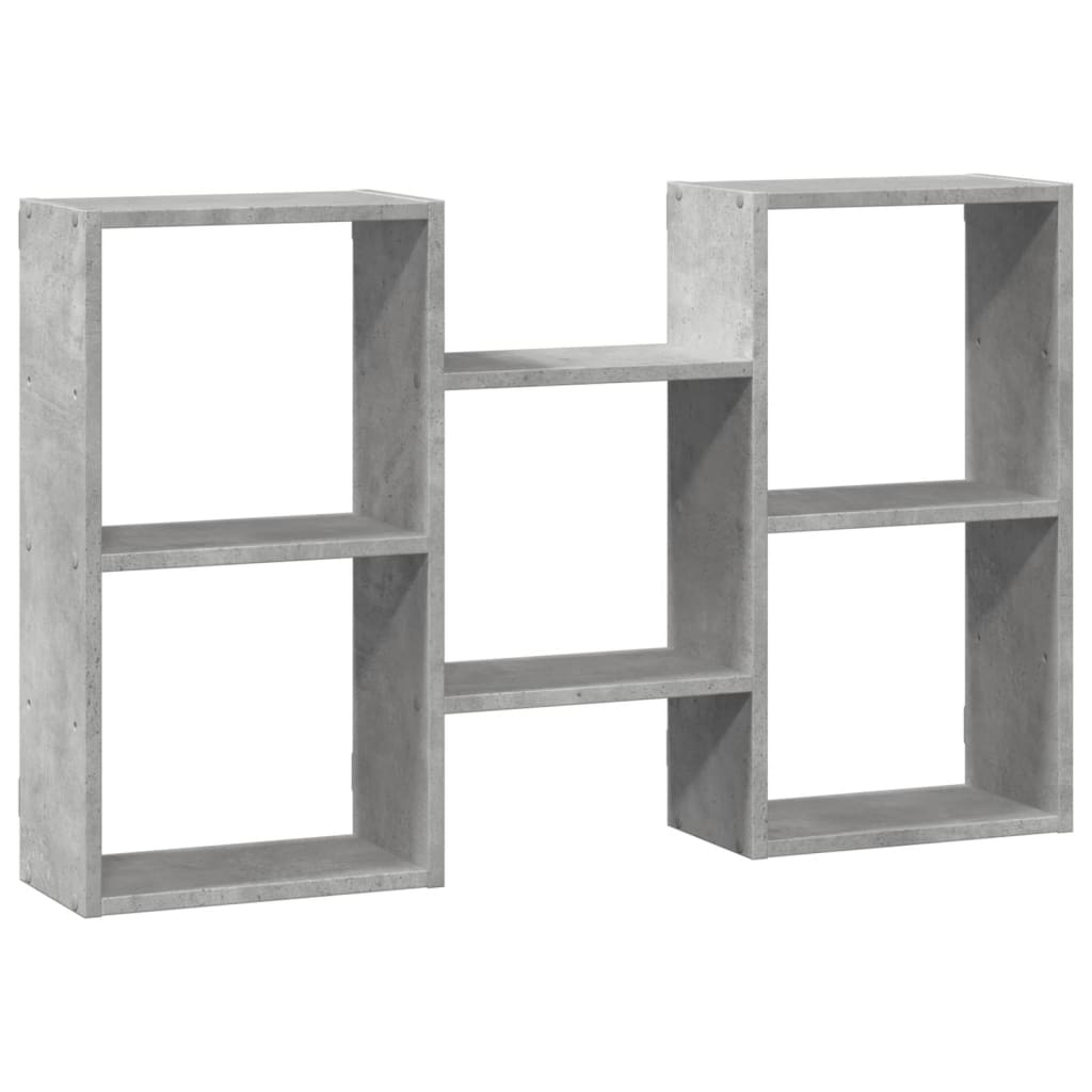 Wall Shelf Concrete Grey 96x18x60 cm Engineered Wood